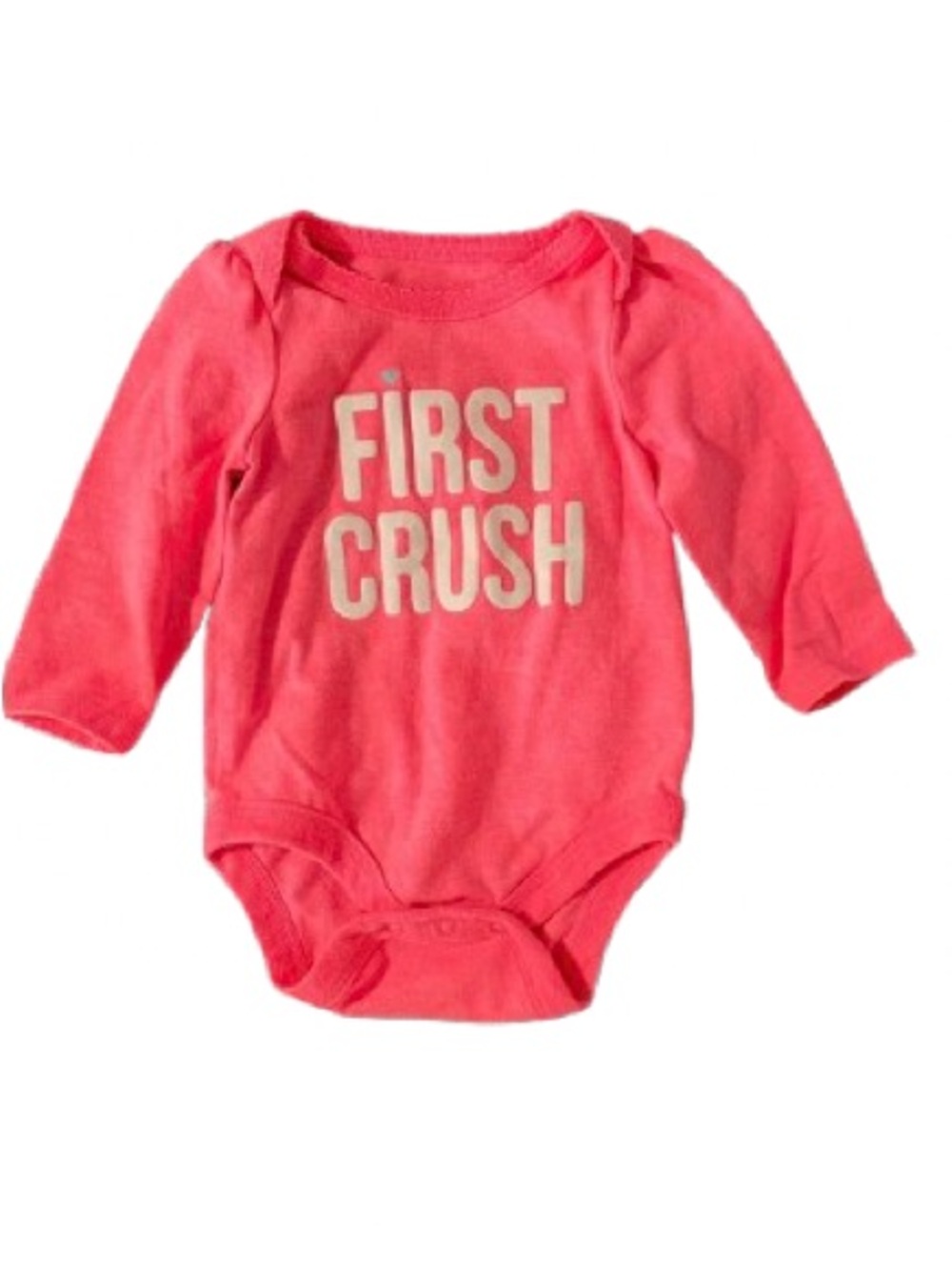 Cat & Jack Bright Pink 'First Crush' Bodysuit Size Newborn